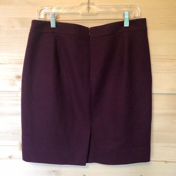 J. Crew Factory Double-Notched Wool Mini Skirt - Picture 7 of 8
